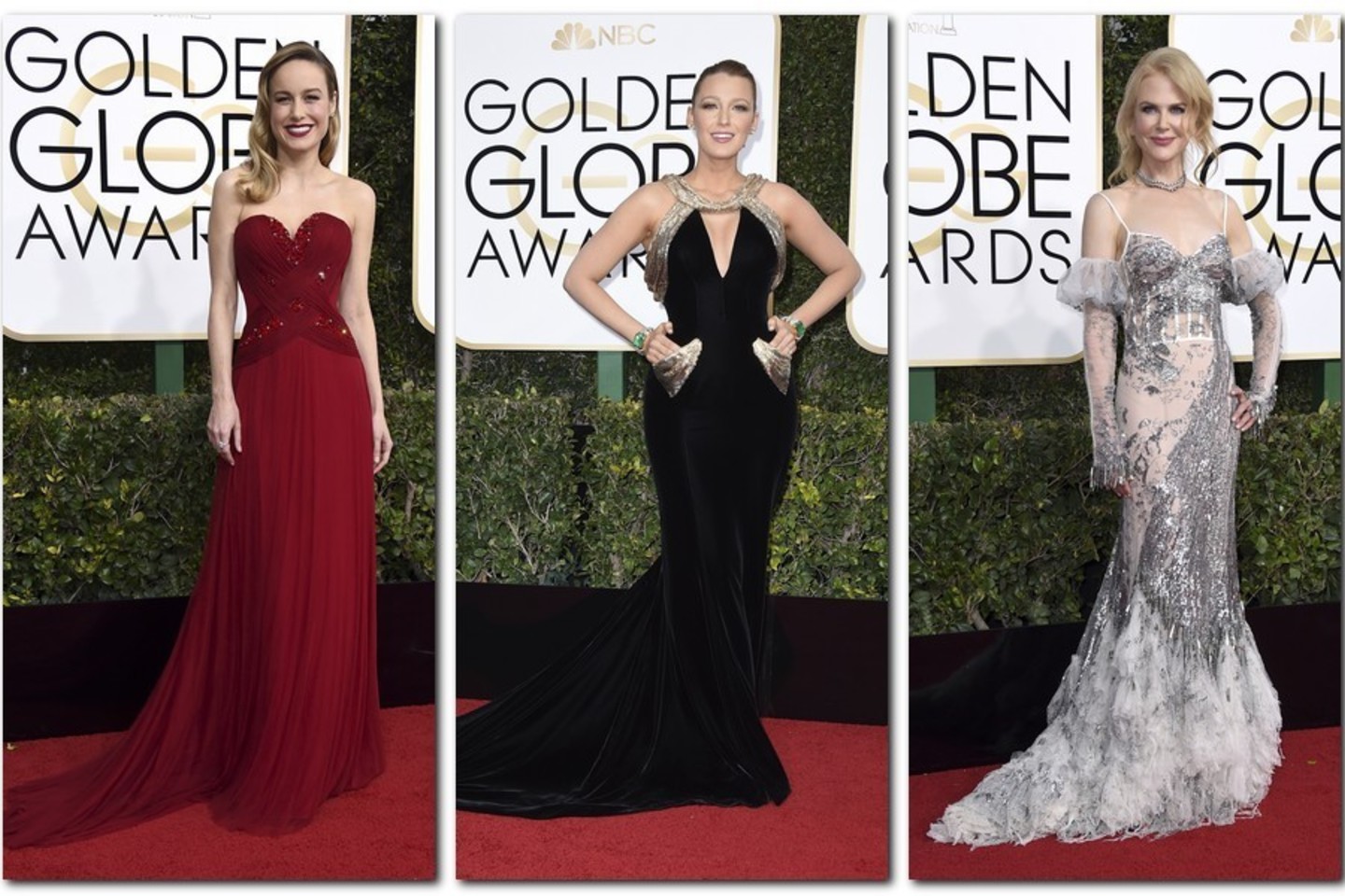 Aktorės (iš kairės): Brie Larson, Blake Lively ir Nicole Kidman.