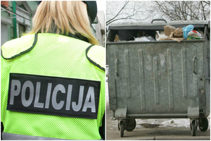 Policininkės radinys atliekų konteineryje: moteris liko sukrėsta