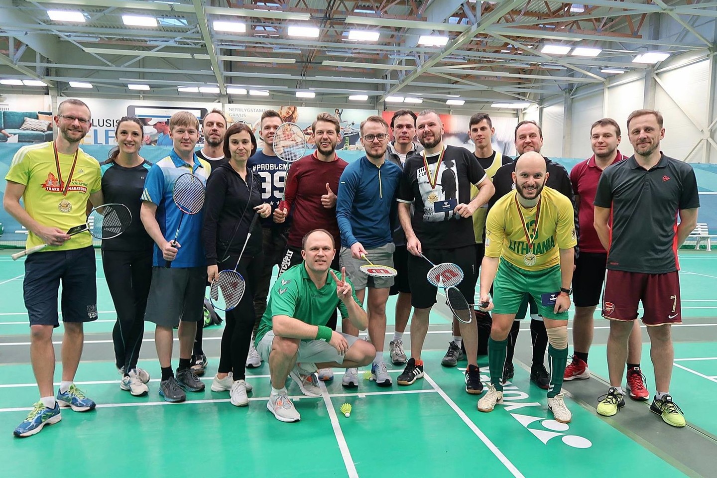Lietuvos sporto žurnalistai jėgas išbandė badmintono kovose