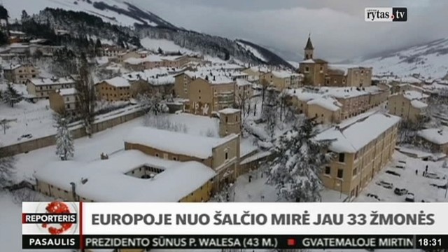 Europoje nuo šalčio mirė jau 33 žmonės (II)