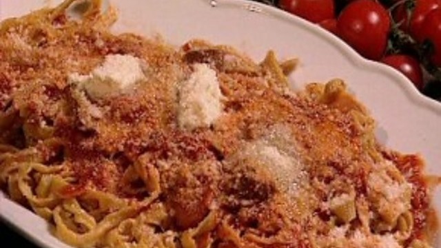 Tradicinis itališkas patiekalas „Fettuccine alla Romana“