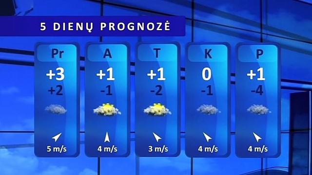 Orų prognozė: Lietuvoje žiema dar nekvepia