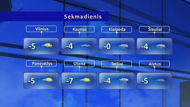 Orų prognozė: vėjas nerims, pasipils lijundra