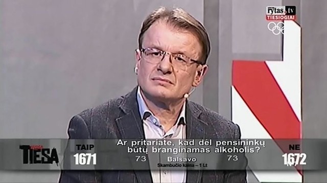 „Nuoga tiesa“: ar dėl pensininkų turi brangti alkoholis? (II)