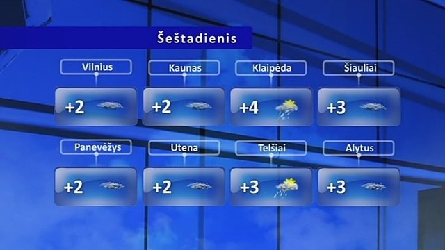 Orų prognozė: galimas rūkas ir plikledis