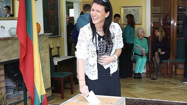 V.Matačiūnaitė pirmą kartą balsavo prezidento rinkimuose