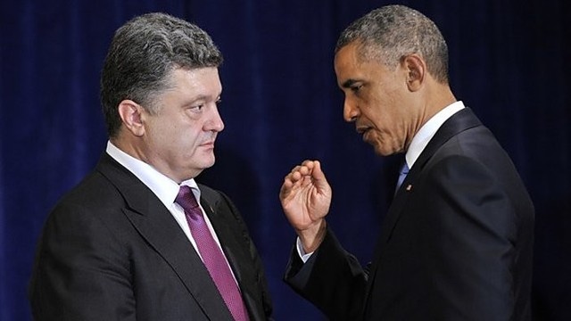 Naujam Ukrainos prezidentui P.Porošenkai – B.Obamos padrąsinimas