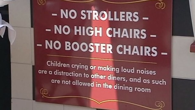 JAV restoranas neįsileidžia triukšmingų ir verkiančių vaikų