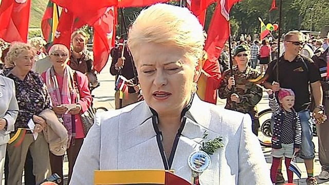 D. Grybauskaitė: „Baltijos kelio minėjime palaikome ir Ukrainą“