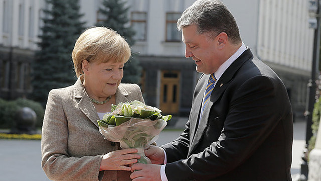 Vokietijos kanclerė A. Merkel atvyko į Kijevą