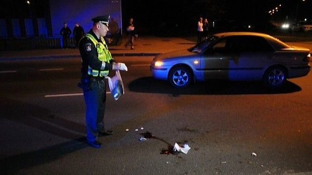 Partrenktas automobilio Vilniuje žuvo pėsčiasis