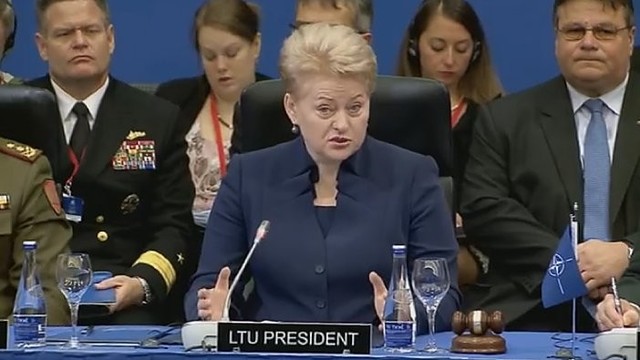 D. Grybauskaitė NATO vadams: „Mus spaudžia laikas“
