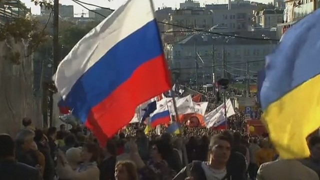 Maskvoje surengta demonstracija prieš V. Putiną