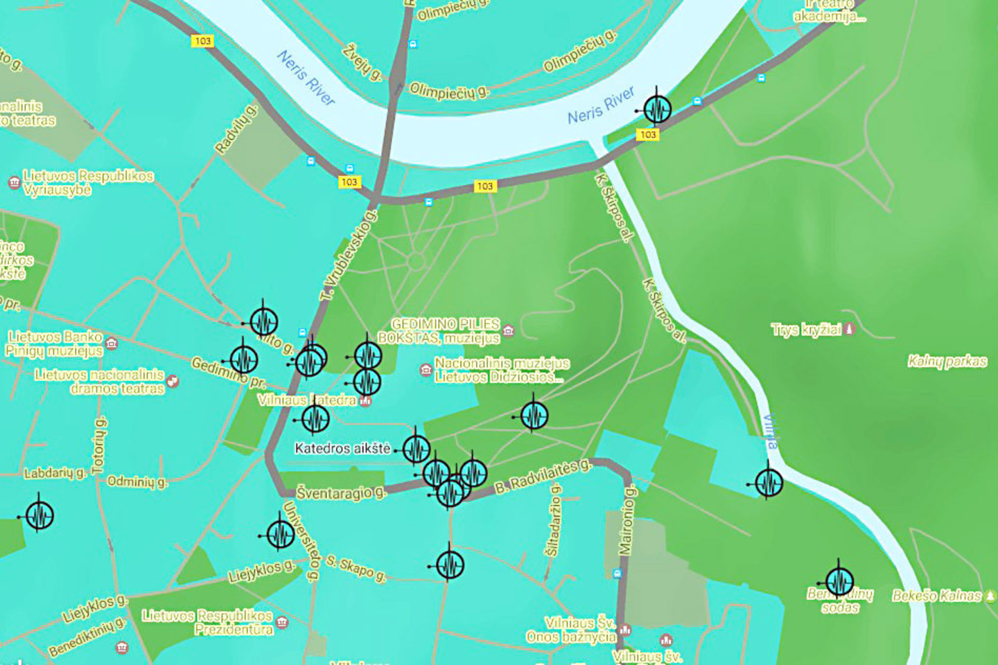 Internete pateiktas garsų žemėlapis leidžia išgirsti įvairių sostinės vietų skambesį.