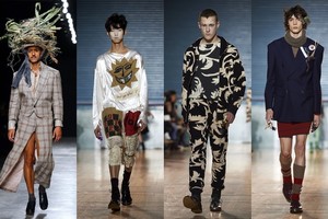 Londono mados savaitėje Vivienne Westwood kolekcija – su jos pačios atvaizdais