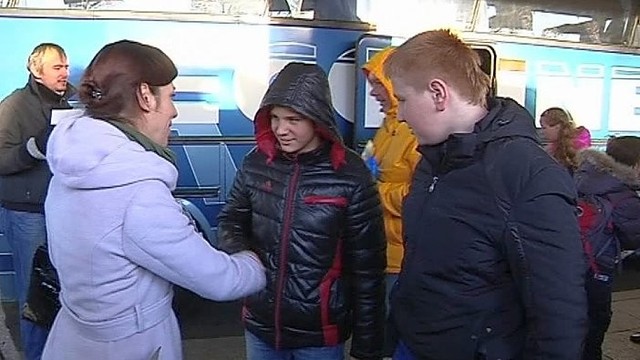 Karo niokojamos Ukrainos vaikai atvyko viešnagės į Lietuvą