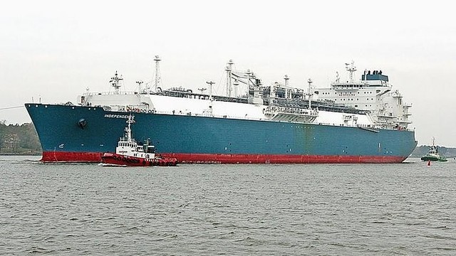 Į Klaipėdą atplaukęs laivas „Independence“ akylai saugomas