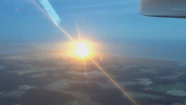 NASA raketos sprogimas – liudininko vaizduose iš oro