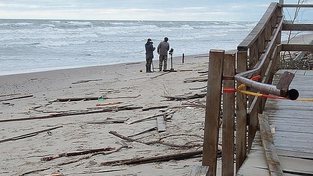 Uragano Felikso padariniai: paplūdimiai kaip po karo