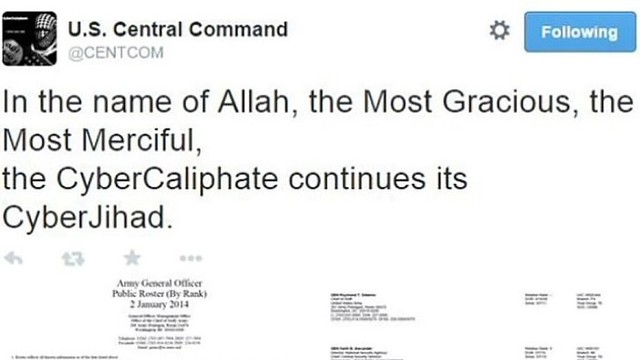 Islamistai įsilaužė į JAV centrinės vadavietės „Twitter“ paskyrą