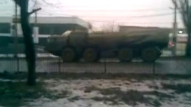 Užfiksuota: link Donecko juda rusų artilerijos sistema „Smerč“