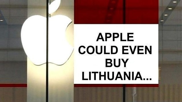 BBC paskaičiavo: „Apple“ galėtų nusipirkti Lietuvą tris kartus