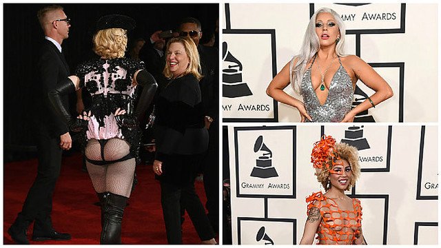 Grammy stilius: nuo Madonnos pliko užpakalio iki atvirų krūtinių