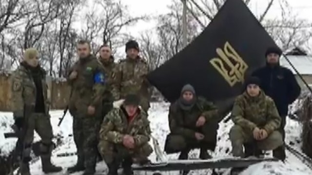 Ukrainos kariai jau sveikina Lietuvą su nepriklausomybe