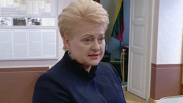 Dalia Grybauskaitė apie Rusijos grėsmę: „Esame fronto linijoje“