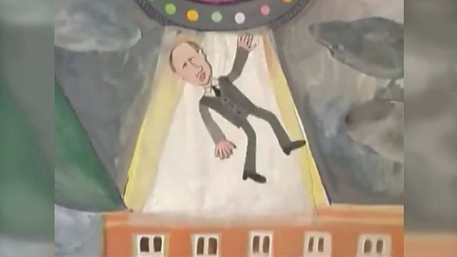 Ukrainos vaikai sukūrė filmuką, kaip V. Putiną pagrobia ateiviai
