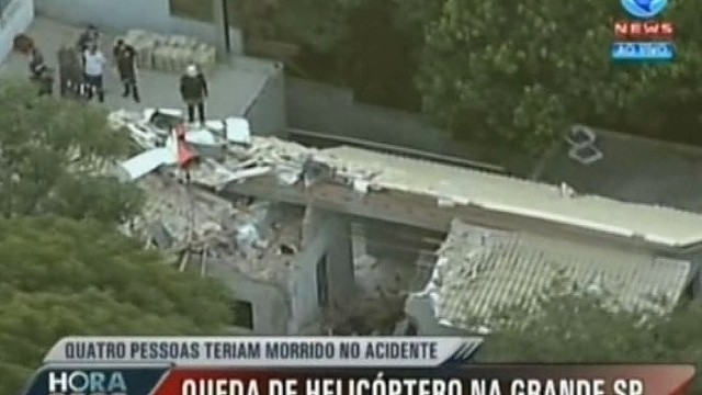 Brazilijoje sraigtasparnis rėžėsi į namą, žuvo keturi žmonės