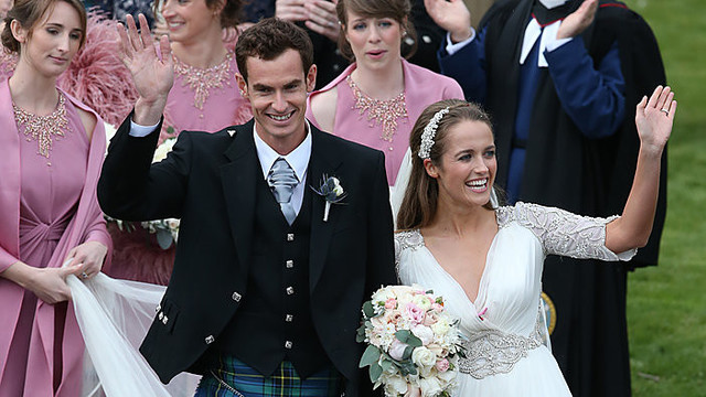 Škotijos teniso žvaigždė Andy Murray vedė ilgametę draugę