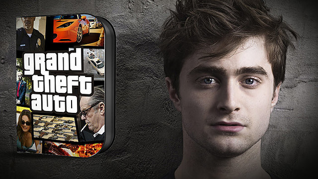 Žaidimų naujienos: D. Radcliffe'as vaidins filme apie „GTA“