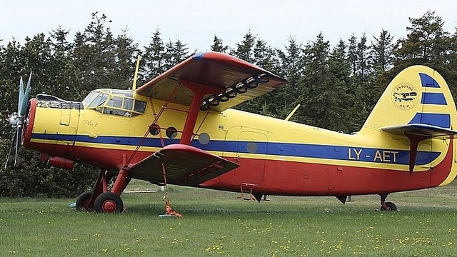 Vaizdo įraše - lėktuvas, kuriuo ir skrido lietuviai pilotai