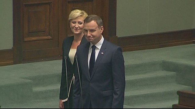 Priesaiką davė naujas Lenkijos prezidentas