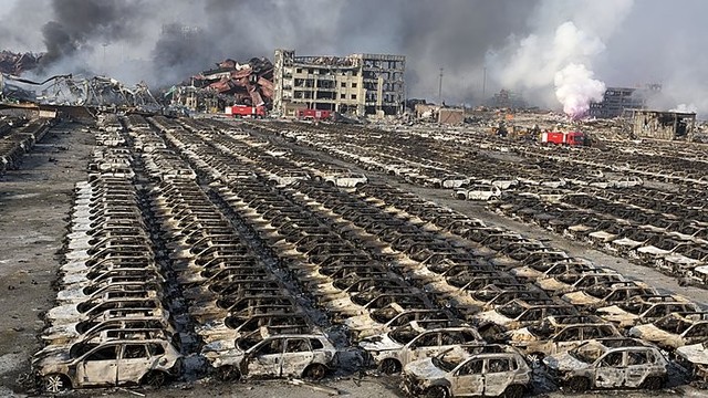 Po 21 tonai trotilo prilygusio sprogimo – apokaliptiniai vaizdai