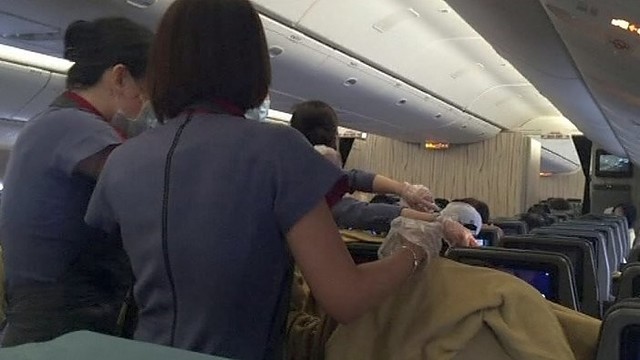 Prasidėjus išankstiniam gimdymui keleivė pagimdė lėktuve