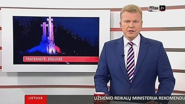 Lietuva atidavė pagarbą teroro aukoms Prancūzijoje