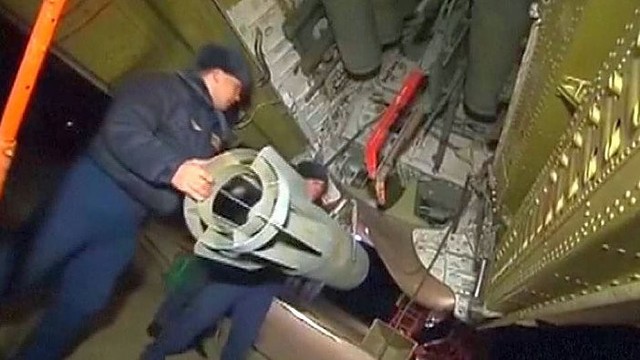 Paviešino įrašą, kuriame Rusijos bombonešiai atakuoja Siriją