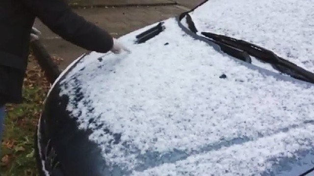 Vilniuje nufilmavo pirmąjį sniegą
