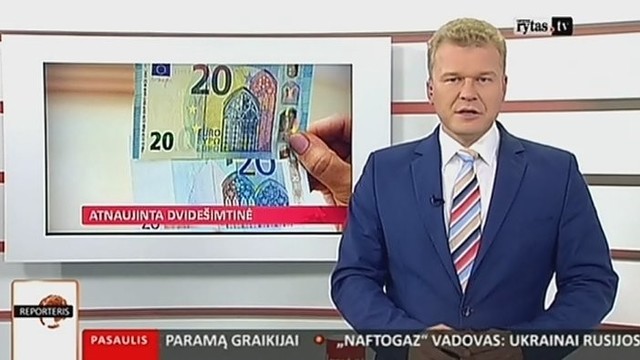 Į apyvartą išleistas naujas 20 eurų banknotas (II)