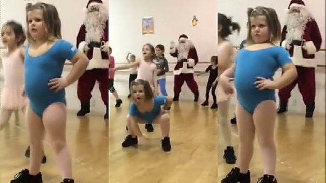Mažylės mergaitės šokis pavergė internautus