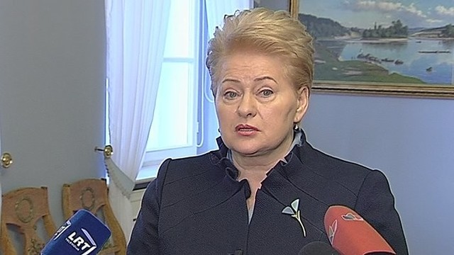 D. Grybauskaitė: pradedam Naujus metus nuo labai skaudžių įvykių
