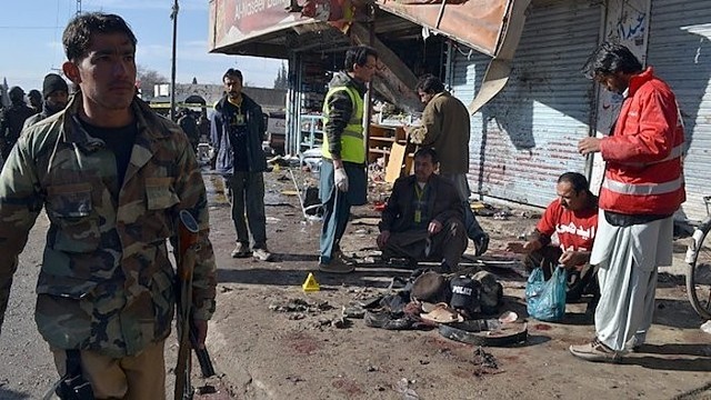 Pakistaną sudrebino į policiją nutaikytas išpuolis