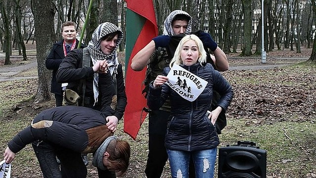 Tautininkų eitynėse Kaune – grasinimai pabėgėliams