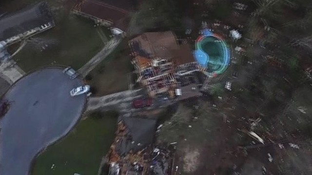 Vaizduose iš oro – audros nusiaubta Floridos valstija