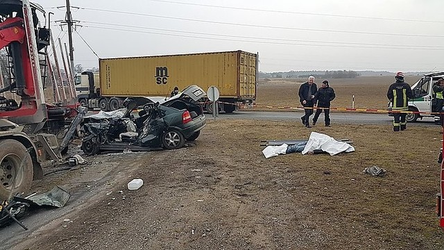 Galimai girto vairuotojo gaudynės Klaipėdos r. baigėsi tragiškai
