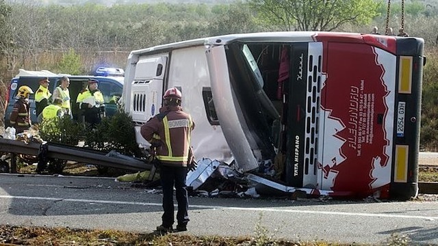 Tragedija Ispanijoje: sudužo užsienio studentus vežęs autobusas