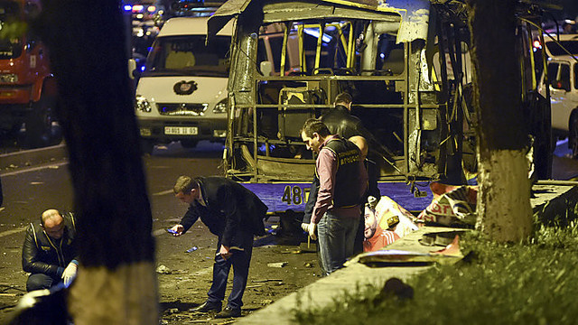Jerevano autobuse sprogusi bomba pražudė du žmones