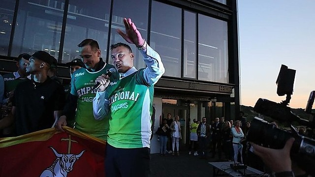 Šarūnas Jasikevičius po triumfo LKL užtraukė dainą